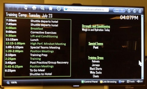 First day of training camp